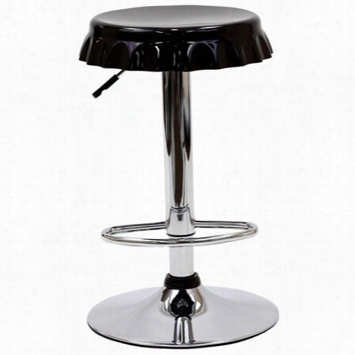 East En Imports Eei-584-blk Soda Bottle Barstool In Lack