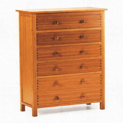 Greenington Gb0605 Hosta Five Drawer Chesf In Caramelized