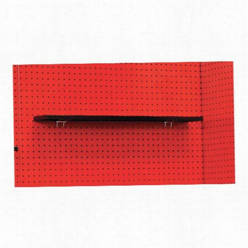 Hallowell Fkws30me-ht 30""w X 5"&"d X 3/4""h Fort Knox Pegboard Shelf In Negro