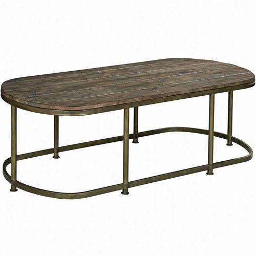 Hammary 563-913 Leohe Oval Cocktail In  Weathered Barn/antique Brass - Kd