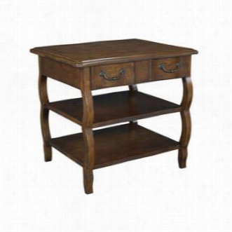 Hammary T1007921-00 Siena Rectangular Storage End Table In Tuscany