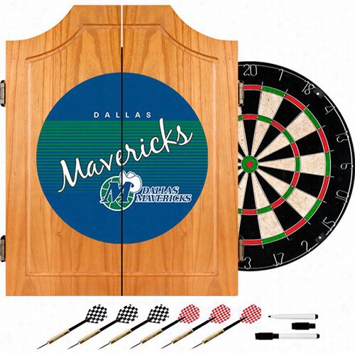 Hardwood Classics Nba Nba7000hc-dm Dallas Mavericks Wood Dart Cabinet