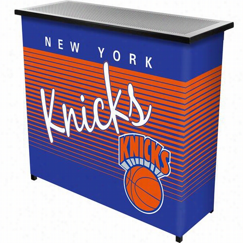 Hardwoodd Classics Nba Nba8000hc-nyk New York Knicks Portable Bar With Case