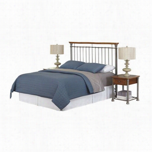 Home Styles 5061-50116 The Orleans Queen Headboard And Two Night Stands In Vintage Cramel
