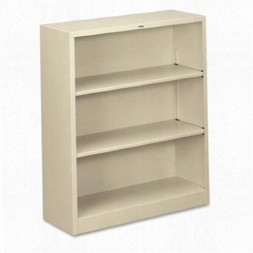 Hon Industries Hons42abc 41"" Metal Bookccase With Thee Shelves