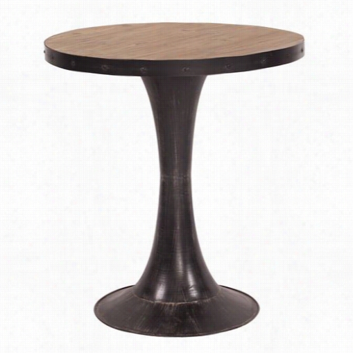 Howard Elliott 37143 R Ound Wood Table In Bronze