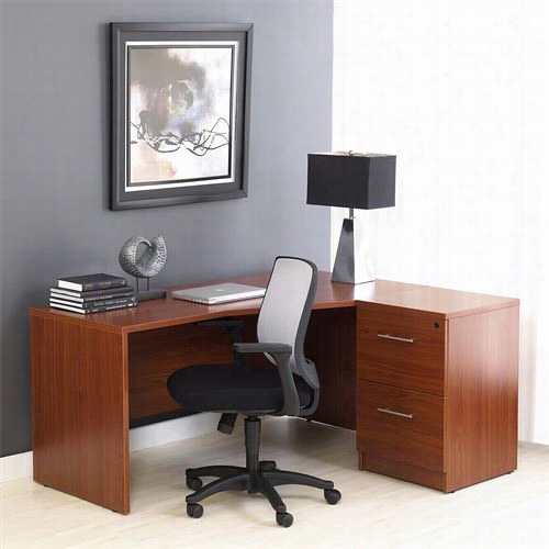 Jesper Office 1632432r-11920 100 Series Pr X Cobmo1 5 L-shaped Right Dek With File Cabinet