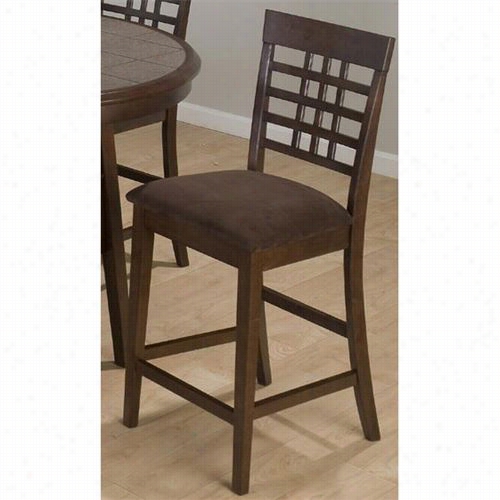 Jofarn 976-sb515kd Weave Ba Ck And Icrpfiber Seat Barstool In Cqleb Brown - Set Fo 2