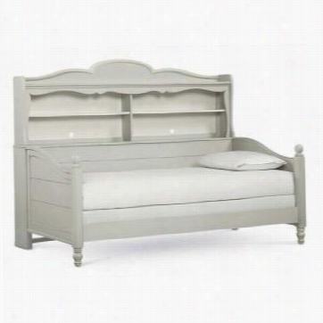 Legacy Classic Furnitur E3832-5602k Wedy Bellissimo Doubled Complete Bookcase Ddaybed In Seashell White