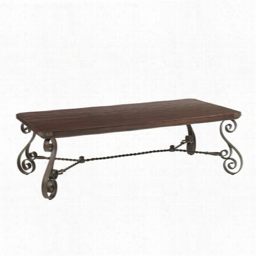 Lexington Furni Ture 455-945 Fieldae Lodte Cherry Creek  Rectangular Cocktail Table