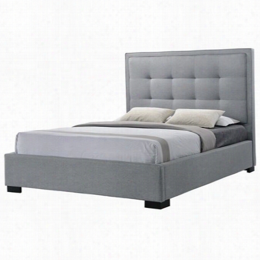 Ljxeo Lux-q64492-gr Y Montecito Queenn Tufted Upholstered Bed