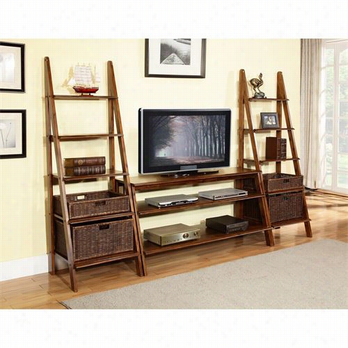 Martin Fur Niture Imsr360-imsr2472x2-imsrbsktx2 San Ramon3  Piece Entertainment Wall With Basketscombination