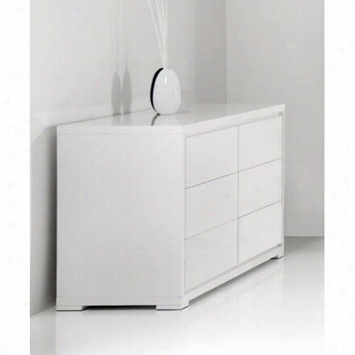 Mboital Forst-dresser Frost Double Dresser  In High Glosss White