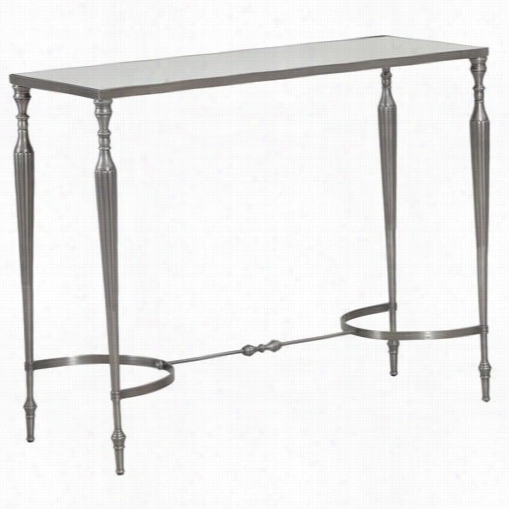 Powell Furniture 14bo089 Bombay Nassau Console Table In Polished  Nickel