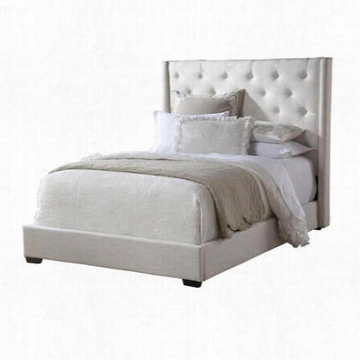 Pri Dds-1927-250-ds-1927-251 Contemp Shelter Upholstered Queen Bed In Cream