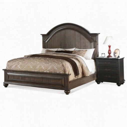 Riverside 15870-15871-15872 Belmezdequeen Bed With Arch Panel Headboard And  Footboard