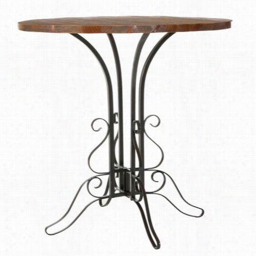 Safavieh Amh6529a Avery Accent Tabel In Black Iron/med Walnut