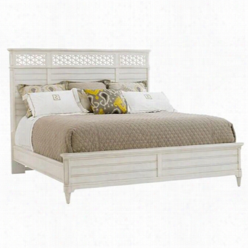Stanley Furniture 451-23-45 Cypress Grove King Wood Panel Bed In Parchment