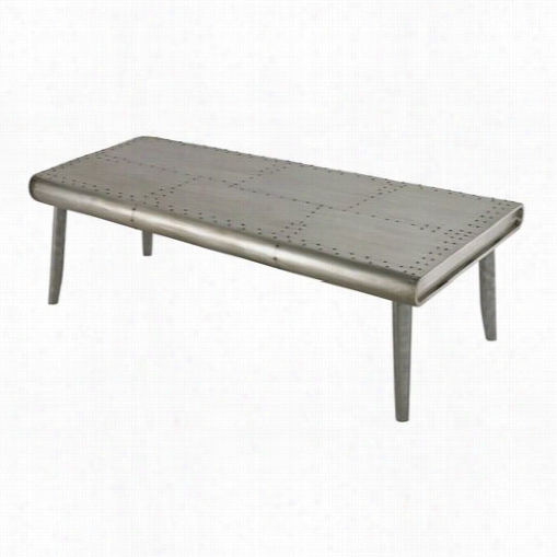 Sterling Industries 51-101366 Sherborn Fusilage Coffe Table In Aluminum