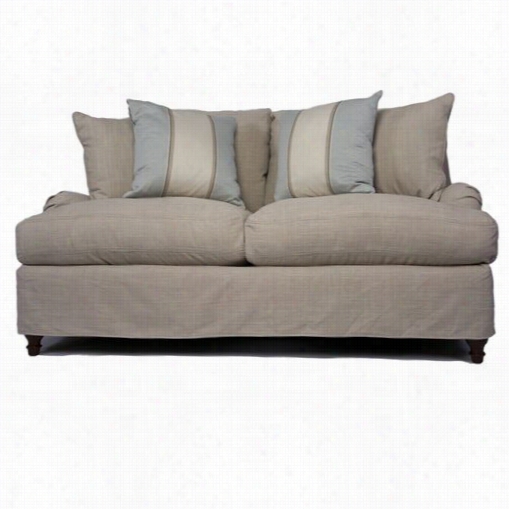 Sunset Trading Su-116410-466082 Seacoast Slipcovered Loveseat In Linen