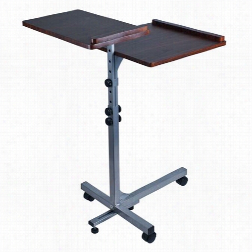 Trademark Home 82-hh441 Two Shelf  Laptop Urility Desk