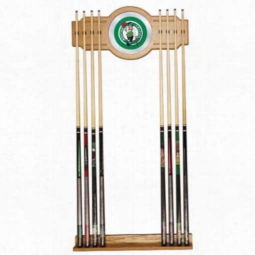 Trademark Home Nba60000-bc Boston Celtics Nba Billiard Cue Rack With Mirorr