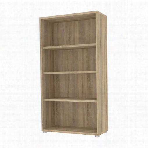 Tvilum 79409ak Structure 4 Shelf Wiide Bookcase In Oak Structure