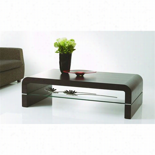 Vig Furniture Vghb690a-oak Modrest Azalea Modern Coffee Table In Black Oak