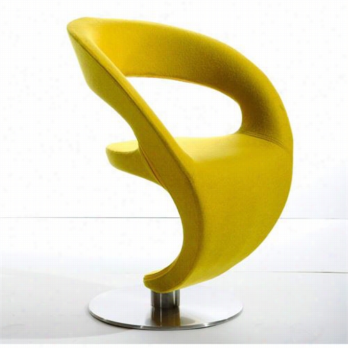 Vig Furniture Vgobty44-f Modrest Alya Modern Fabric Loungee Chair In Chrome