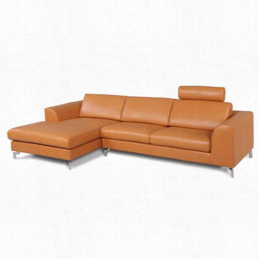Whiteline Modern Living Sl1125ls Angela Sectional With Left Facing Chaise