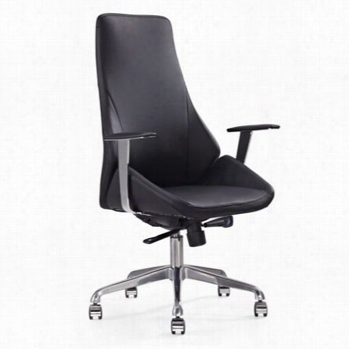Whiteline  Modern Living Cx-1173p-blk Natasha Executive High Back Adustable Height Ofice Chair