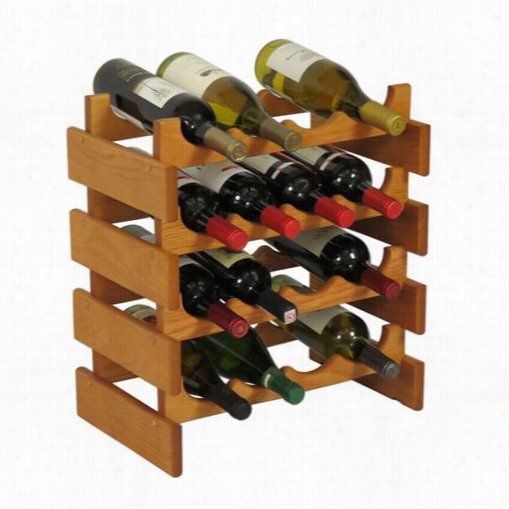 Wooden Mallet Wr44 Dakota 16 Bottle Wine Rack