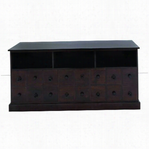 Woodland Imports 27809 Exclusive Cobtemporary Design Woooden Cabinet With 16 Drawers