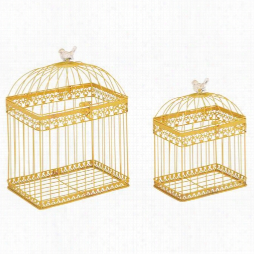 Woodland Impotrs 55271 Beautiful Metal Acrylic  Ird Cage