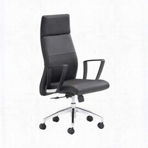 Zuo 206095 Conductor High Back Office Chair In Blackk
