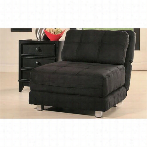 Abbyson Living Yg-f115-blk Cosmo  Conv Ertible Chair Bed In Black