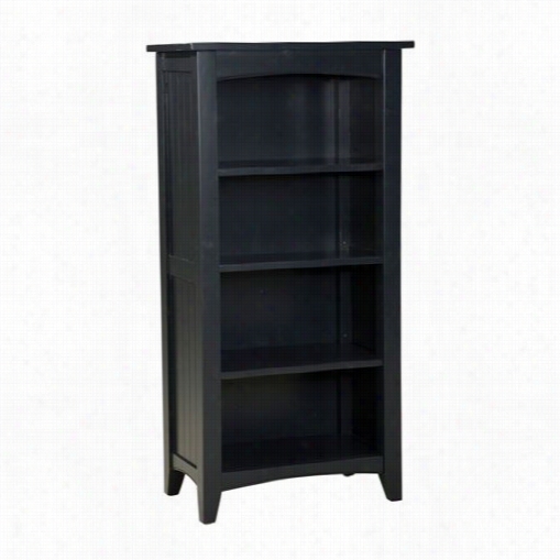 Alaterre Asca08bl Shaker Cot Tall Bookcase