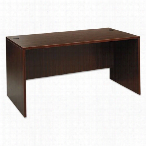 Alera Alevl216003es Valencia Ii 59-1/8"" Straight Front Desk Shell In Espresso