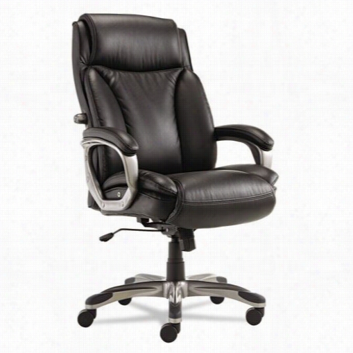 Alera Alevn41 Veon Succession Executive High-baci Leather Chair With Coil Spring Cushionin