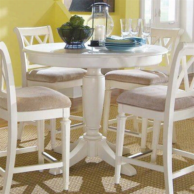 American Drew 920-706r Camde-light Bar Height Pedestal Table In Buttermilk