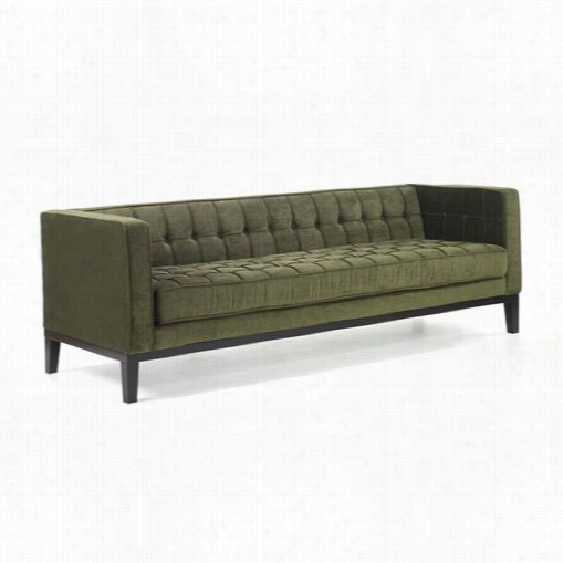 Armen Living  Lc10103gr Roxbury Tufted Sofa In Green