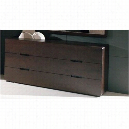 Beverly Hklls Furniutre Cosmo-dre$ser Cosmo 6 Drawer Dresser With Auto-close Tracks In Wenge