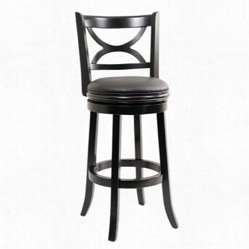 Boraam 45729 Florence 29"" Swivel Stool In Black Sandthru