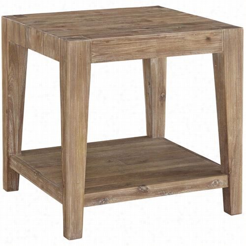 Casana 83-4020 Tyler End Table In Weathered Acacia