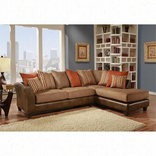 Chelsea Home Furniture 424174-04-sc Iota 2 Piece Sectional In Mclarin Saddle/council Mocha
