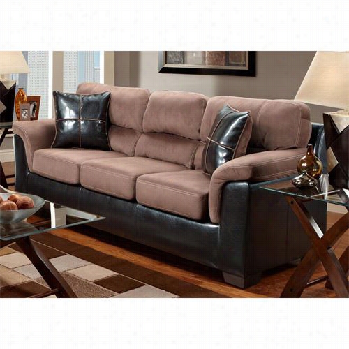 Chelsea Home Furniture 62 03-lc Verona Iv Annabelle Sofa In Laredo Chocolate