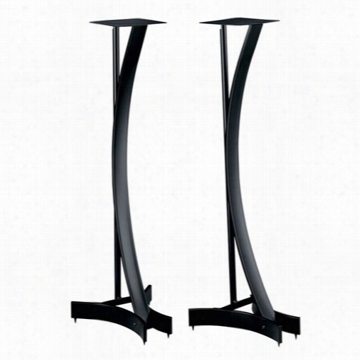 Classic Flame Sp200 Bell'o 36&q Uot;" Speaker Stands In Lback - Set  Of 2