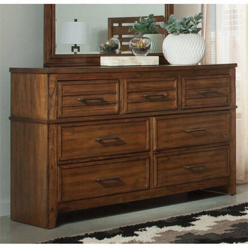 Coaster Furniture 204023 Cupertino Dresser In Antique Amber