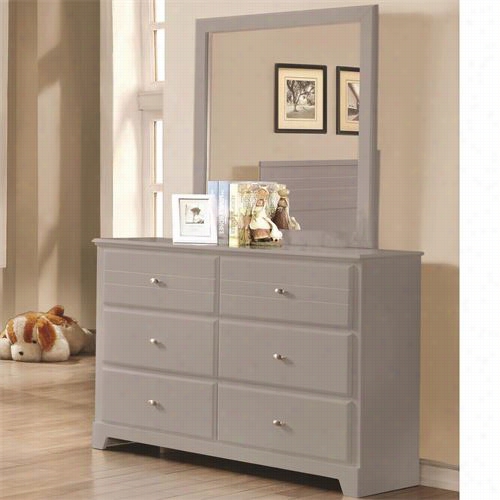 Coaster Furniture 400803-400804 Ashton 6 Drawers Dressera Nd Mirror