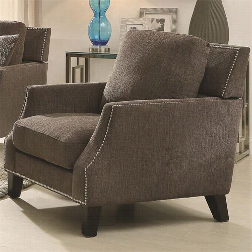 Coaster Ufrniture  504713 Hardin Chenille Chair In Graphite